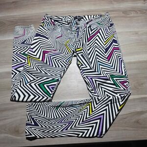 Abbey Dawn By Avril Lavigne Geometric Op Art Abstract Print Skinny Pants